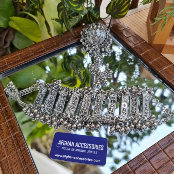 Antique oxidized anjah kalai