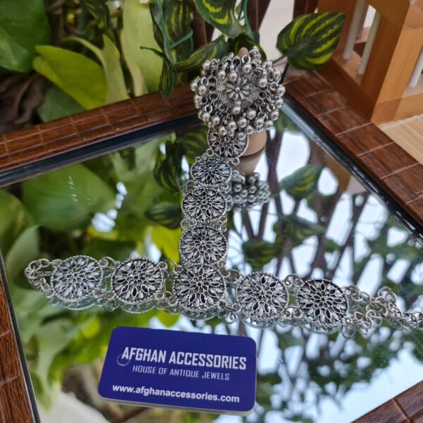 Antique oxidized anjah kalai