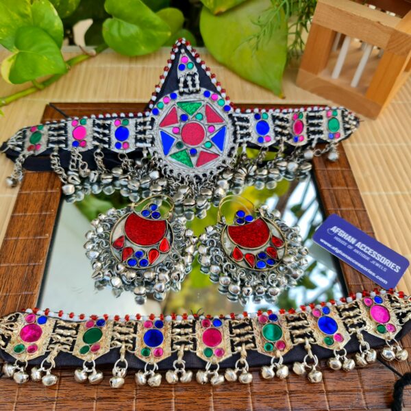 Ethnic afghan mathapatti set