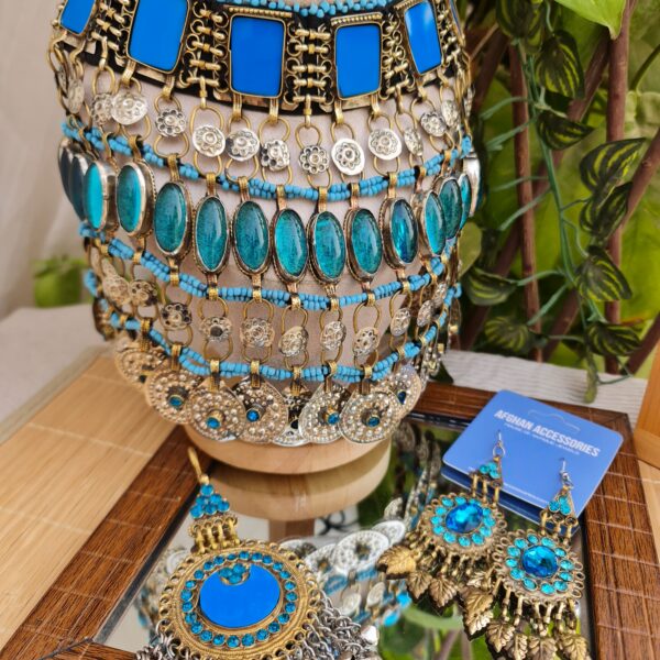 Vintage heavy feroza necklace set