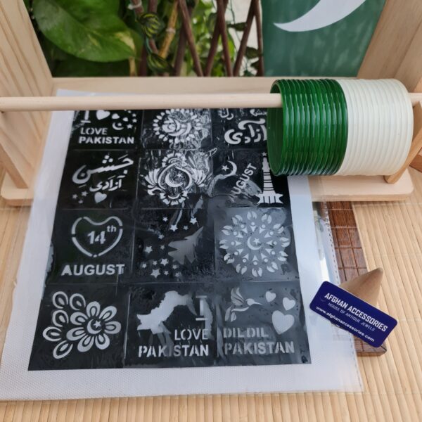 AZADI DEAL stencil and bangles