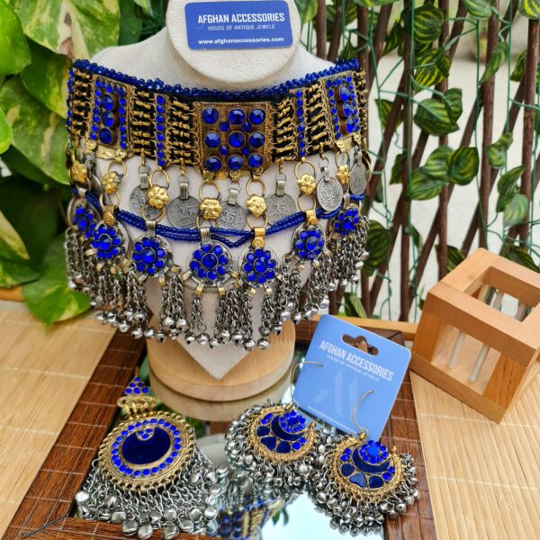Vintage handcrafted Ethnic afghan NILOFAR chokar set