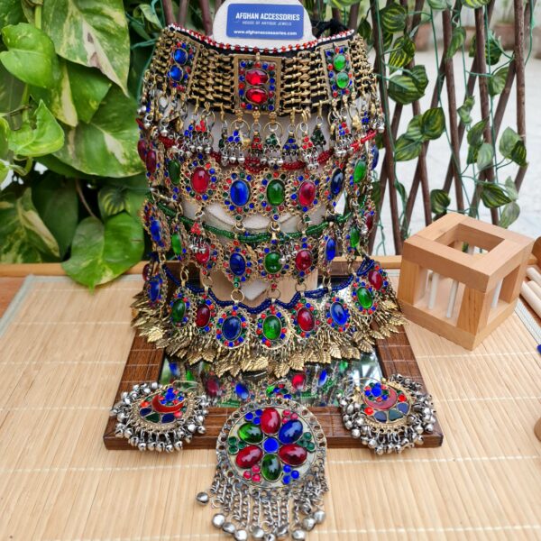 Vintage handcrafted Ethnic afghan MALIKA chokar set