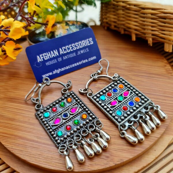 Antique oxidized earing