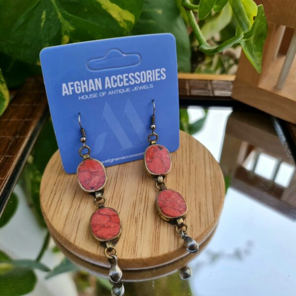 Antique gemstone earing