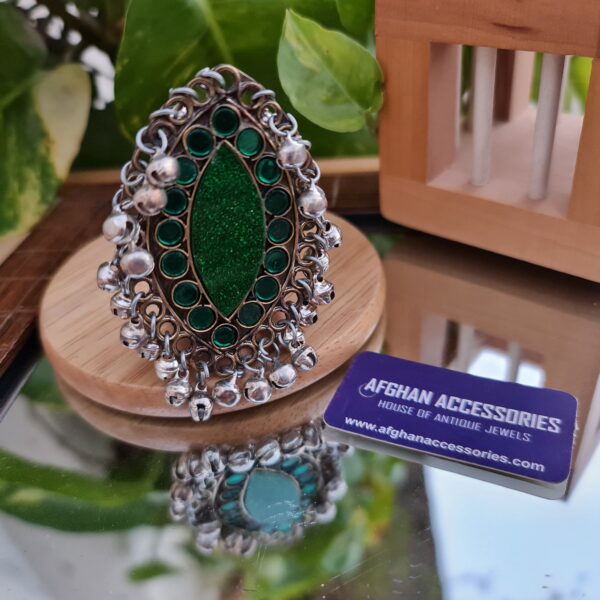 Antique oxidized ring