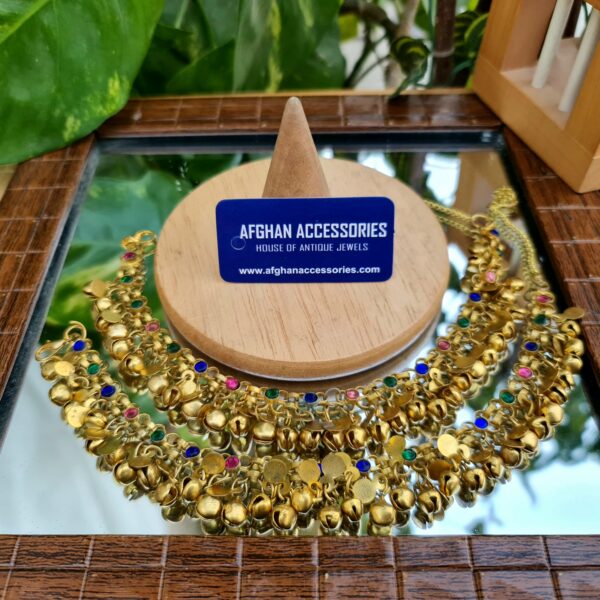 Antique oxidized pazeb pair