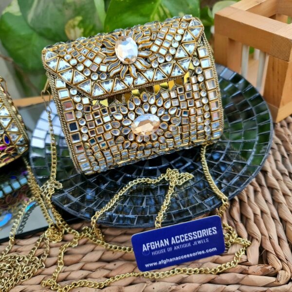 Kundan bridal clutch /bag