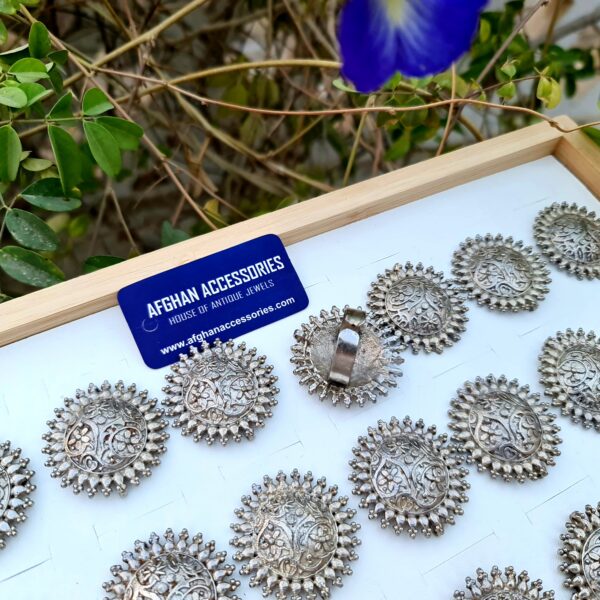 Antique oxidizd statment "Phulkari"  ring