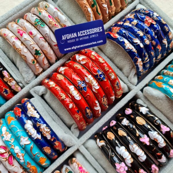 pack of 6 meenakari bangles openable