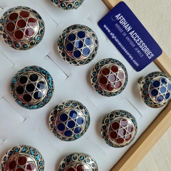 Antique oxidized nipali ring