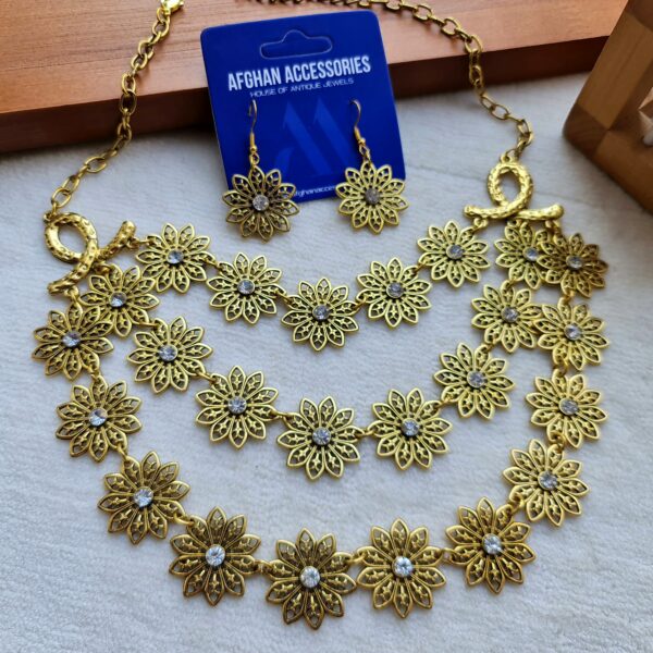 Antique oxidized 3layerd mala set