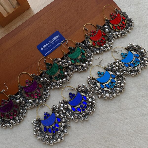 Ethnic afghan chandbali