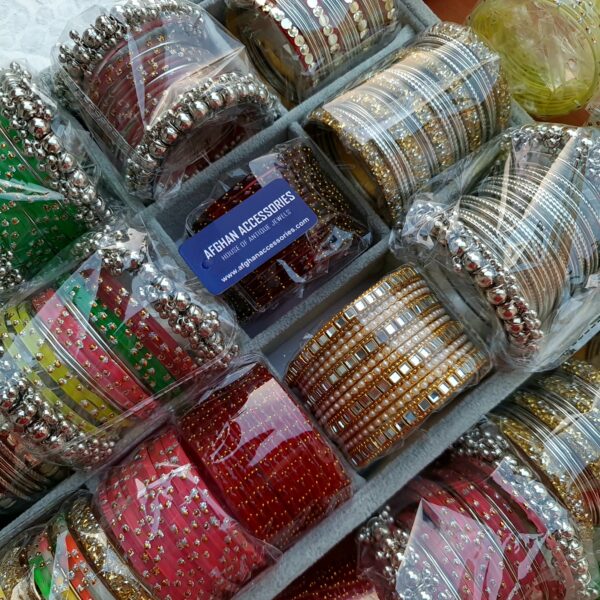 Raindrop inspired kaanch ki choori with ghungroo kary