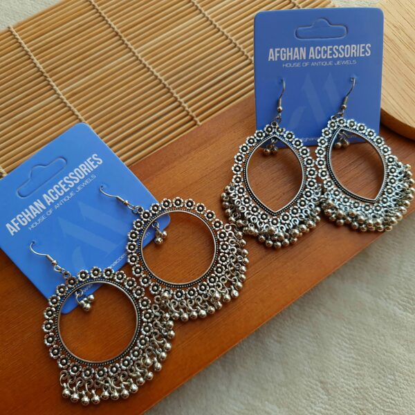 Antique oxidized philgari earing