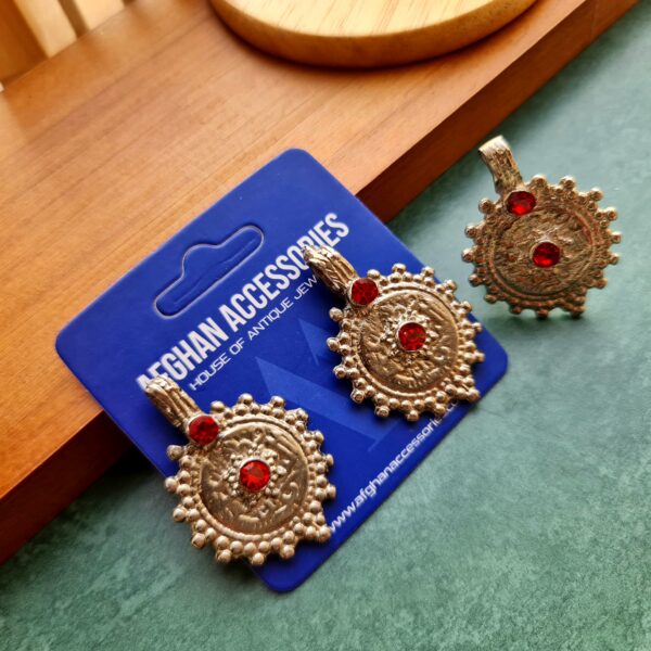 Vintage coin stud and ring