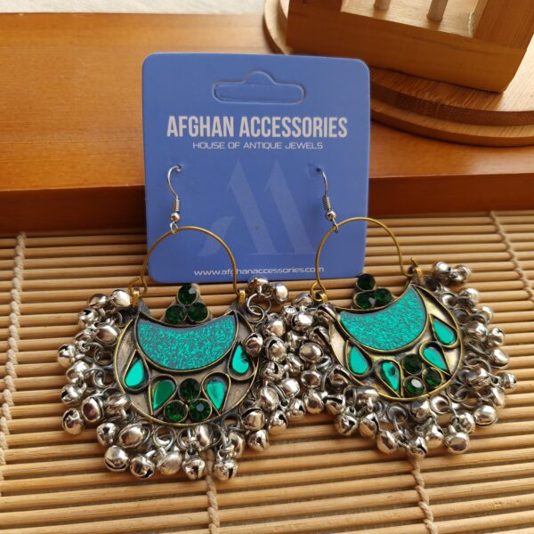 Ethnic afghan chandbali