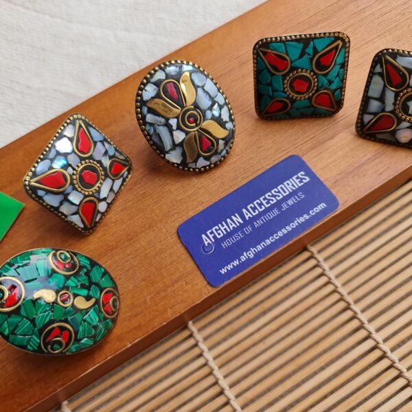 Antique mosaic ring