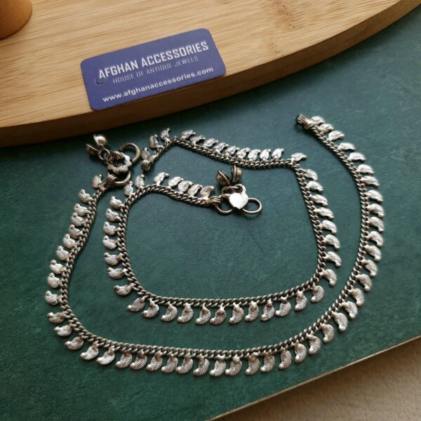 Antique oxidized silver pezab