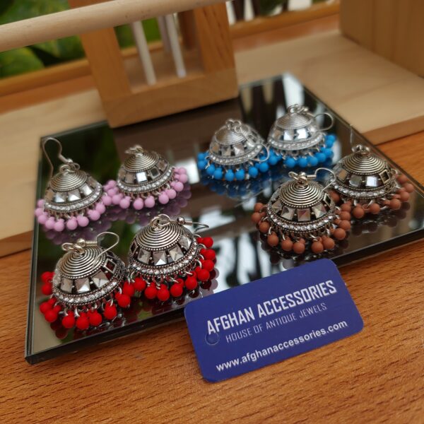 Antique sheesha jhumka