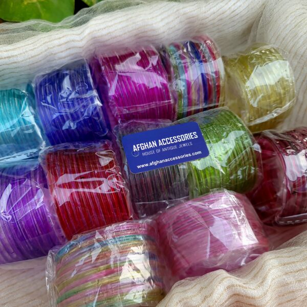 Raindrop jelly bangles