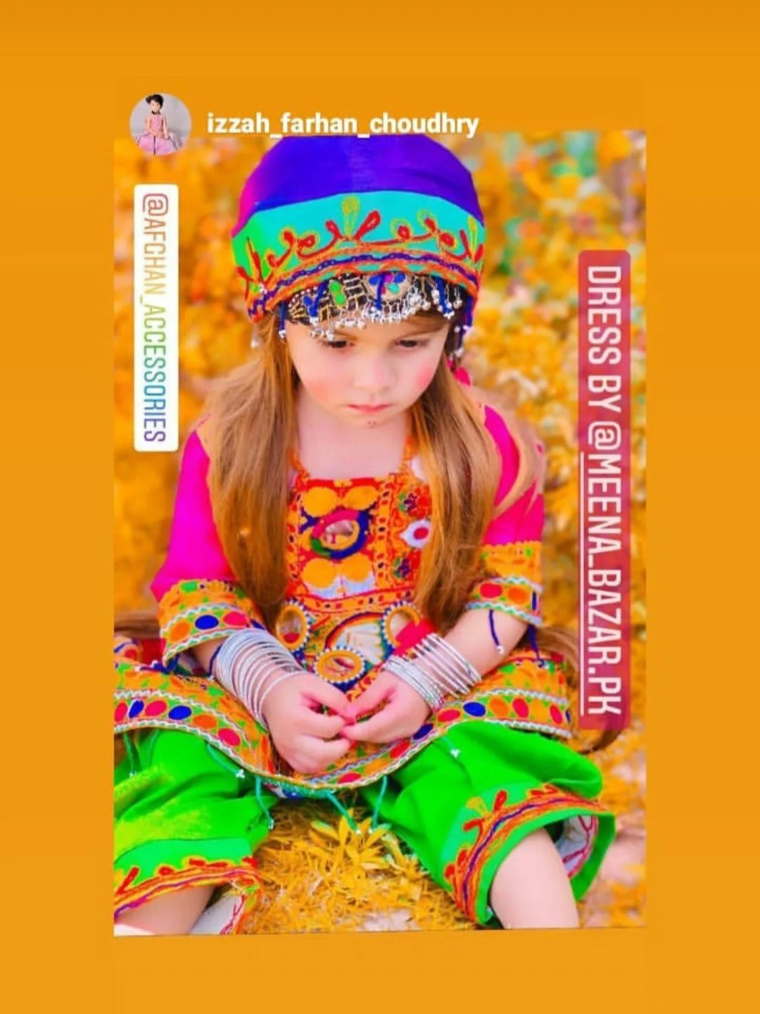 Customer wearing Afghan Accessories