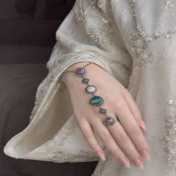 Antique oxidized premium stone anjah