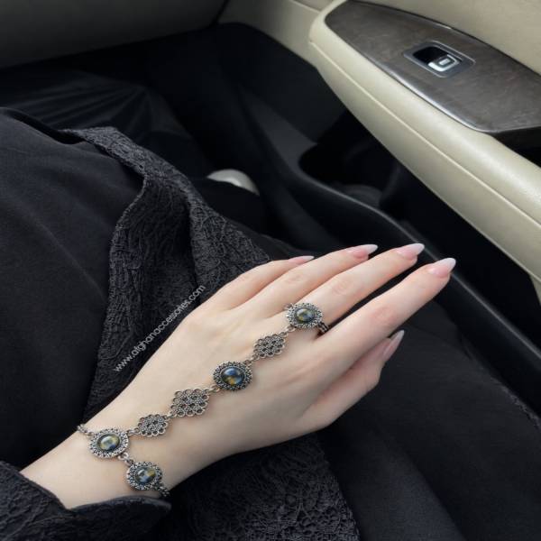 Antique oxidized jaal anjah